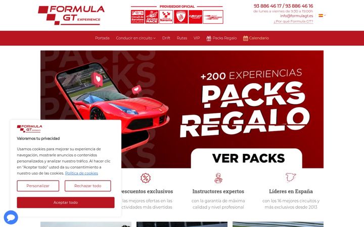 Screenshot of formulagt.es