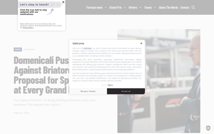 Screenshot of formulanerds.com
