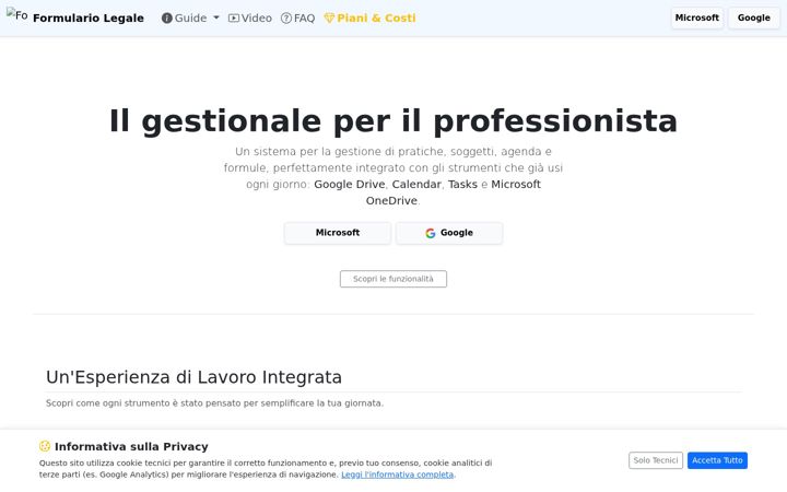 Screenshot of formulariolegale.it