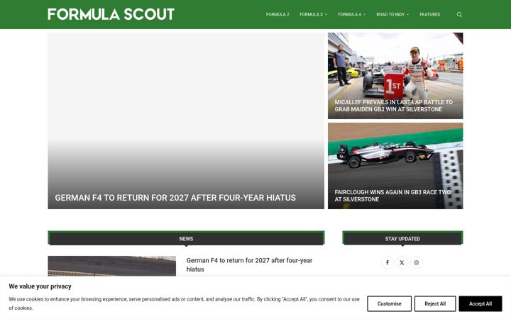 Screenshot of formulascout.com