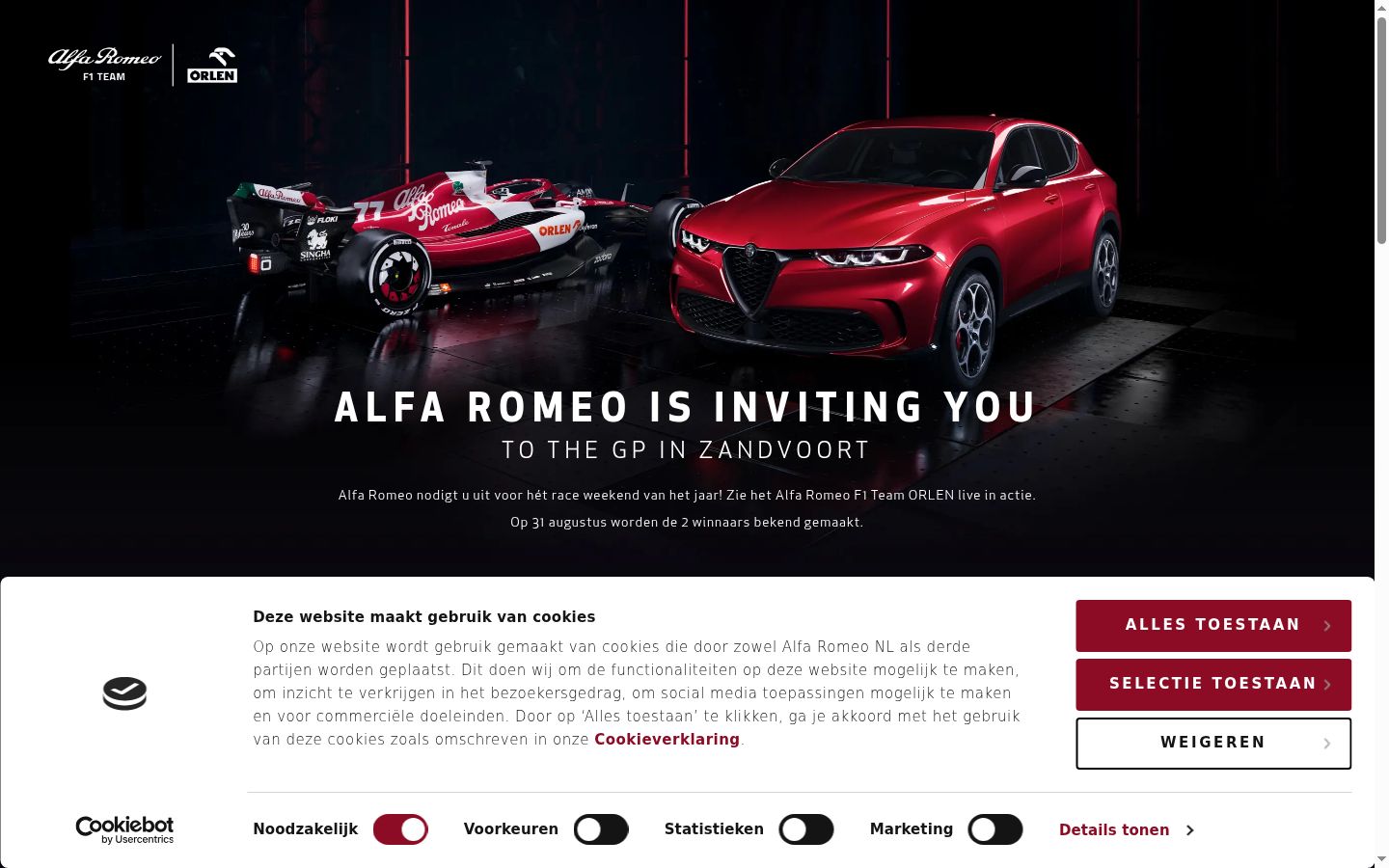 Screenshot tal-banner tal-kunsens muri qabel kwalunkwe interazzjoni
