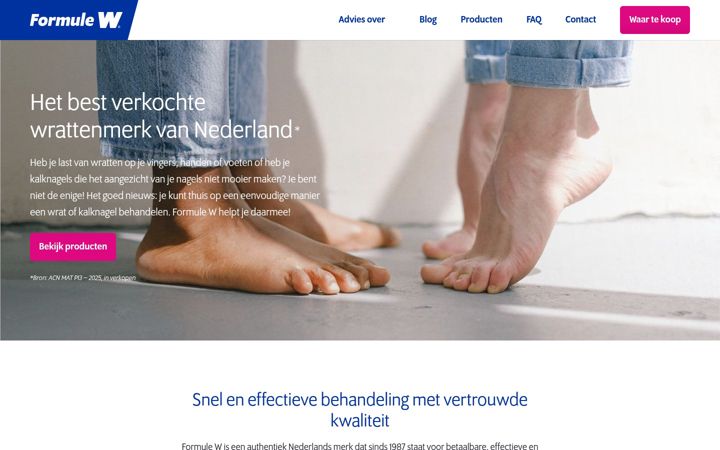 Screenshot of formulew.nl