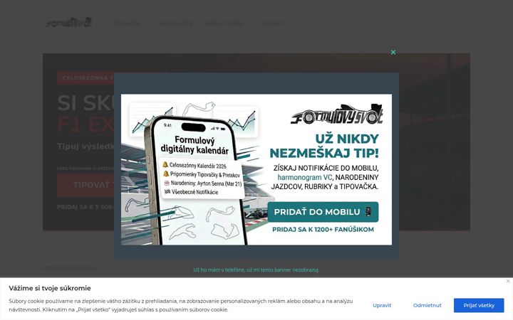 Snímek obrazovky formulovysvet.sk
