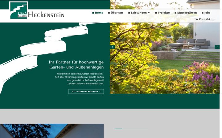 Screenshot of formundgarten.com
