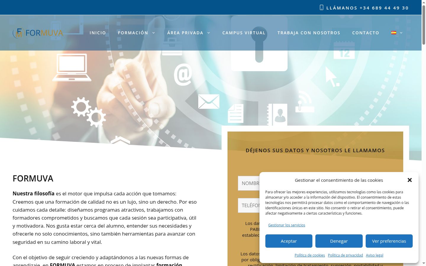 Screenshot van de toestemmingsbanner zoals getoond vóór enige interactie