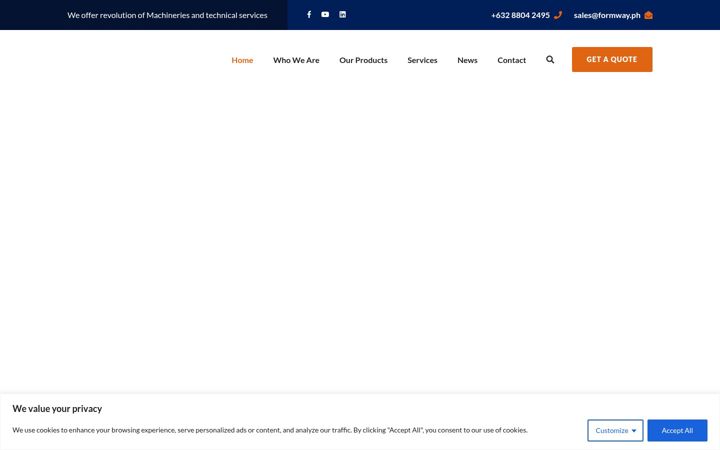 Screenshot of formway.ph