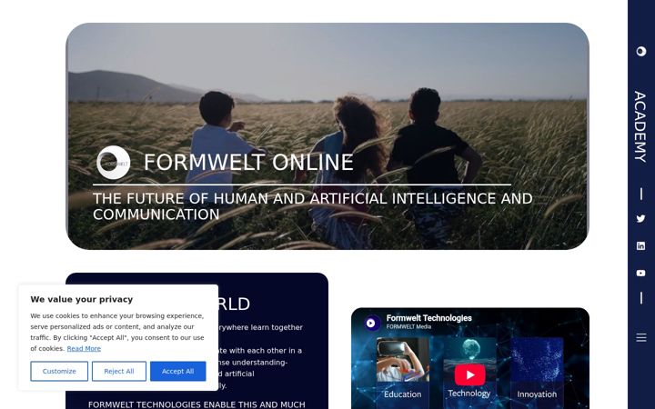 Ekraanipilt saidist formwelt.io