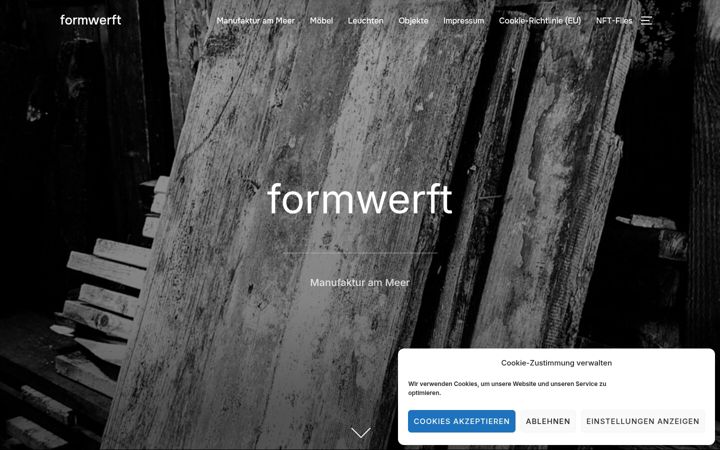 Screenshot of formwerft.de
