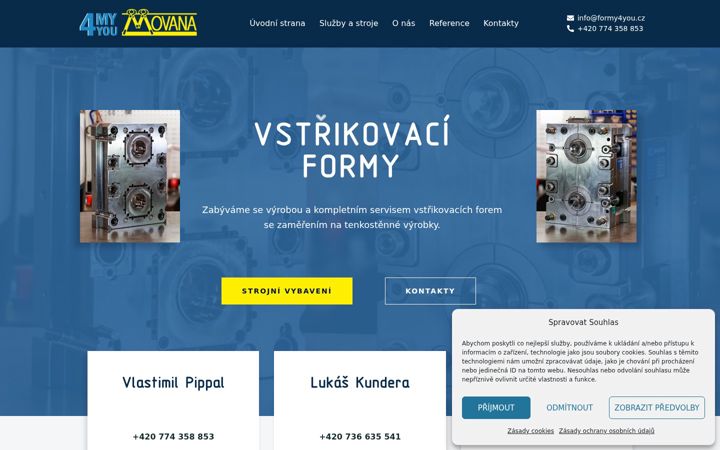 Screenshot of formy4you.cz