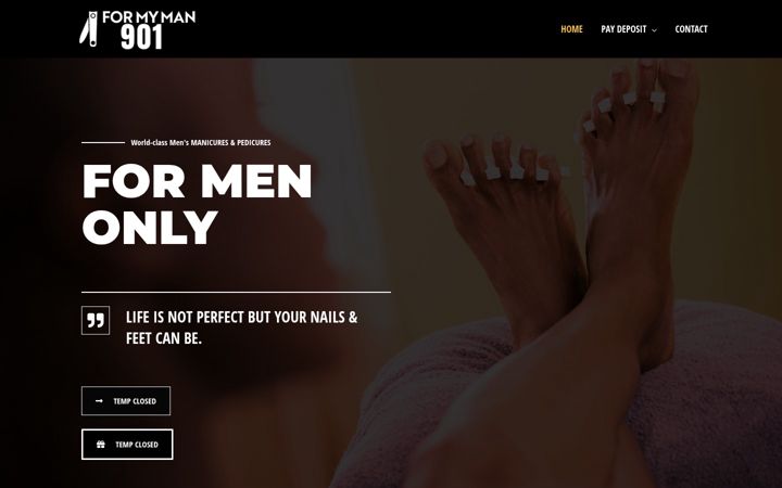 Screenshot of formyman901.com