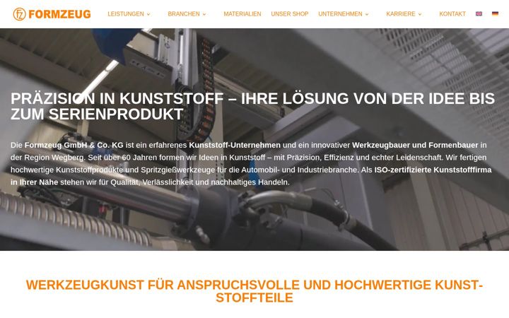 Screenshot of formzeug.de