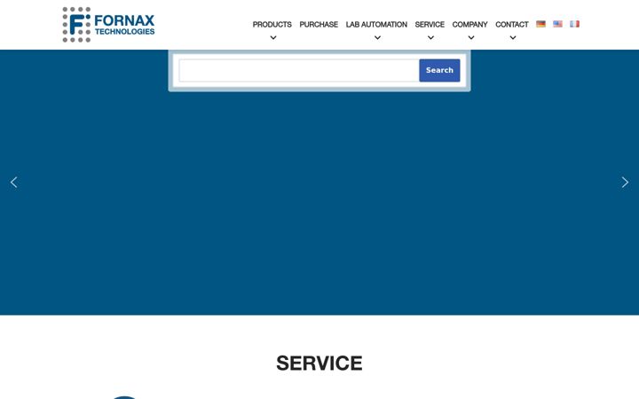 Snímek obrazovky fornax-tec.net
