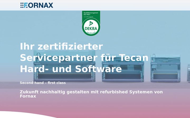 Screenshot of fornaxservice.com