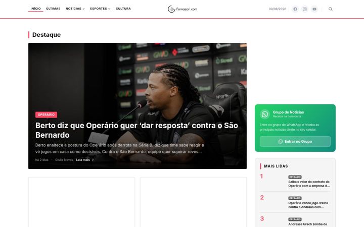 Screenshot of fornazari.com