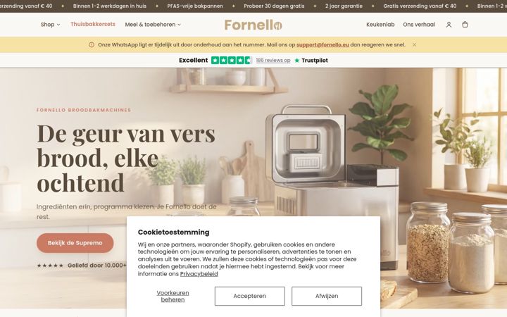 Screenshot of fornello.eu