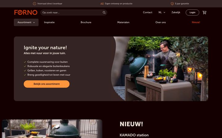 Screenshot of forno.eu