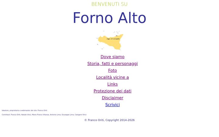 Screenshot stránky fornoalto.it