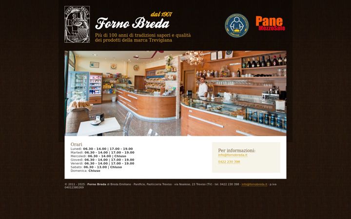 Screenshot of fornobreda.it