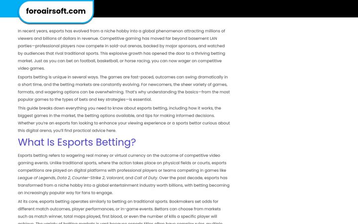 Screenshot of foroairsoft.com