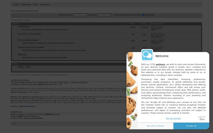 Screenshot of foroazkenarock.com