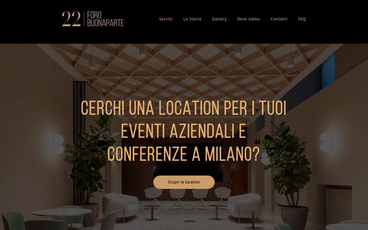 Screenshot stránky forobuonaparte22.it