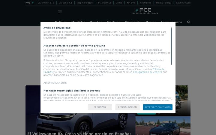 Screenshot of forococheselectricos.com