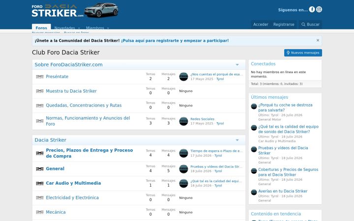 Screenshot of forodaciastriker.com