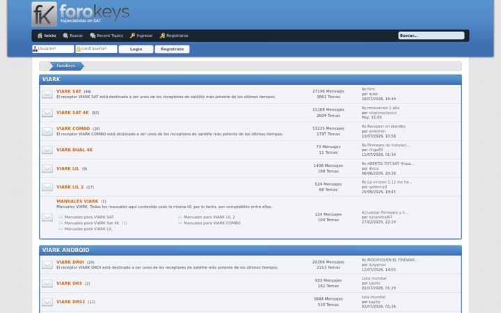 Screenshot of forokeys.com