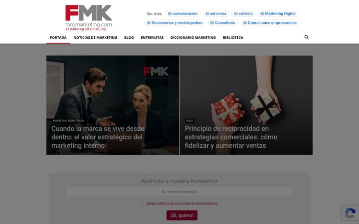 Screenshot of foromarketing.com