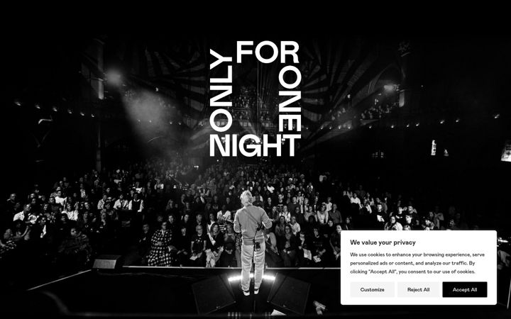 Screenshot of foronenightonly.org