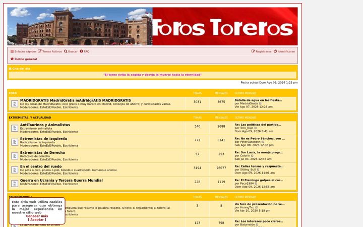 Screenshot of forostoreros.com