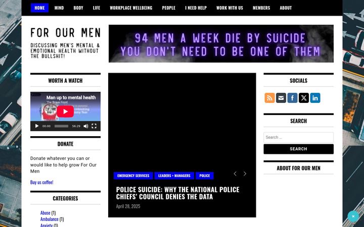 Screenshot of forourmen.com