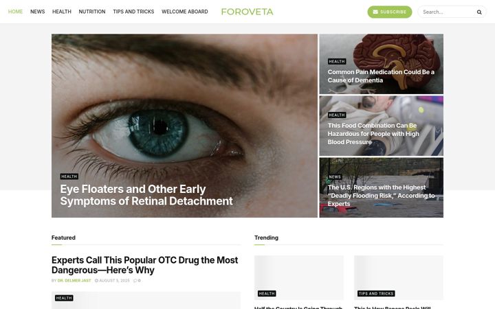 Screenshot of foroveta.com