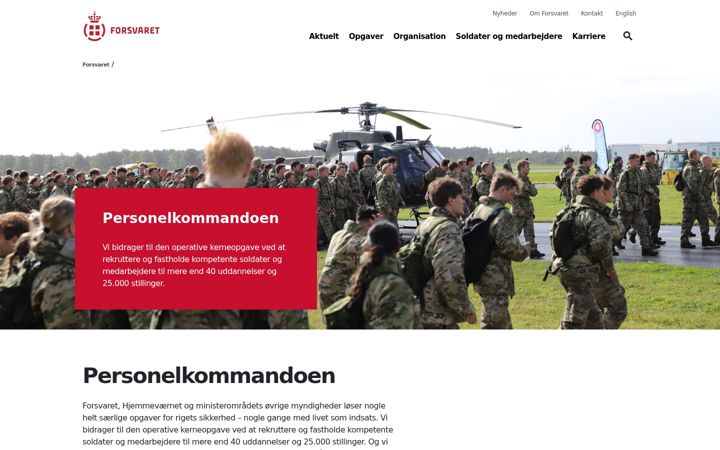 Screenshot of forpers.dk