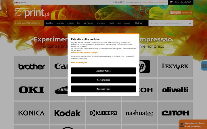Screenshot of forprint.pt
