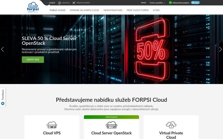 Snímek obrazovky forpsicloud.cz