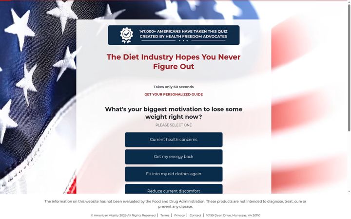 Screenshot of forrealamericans.com