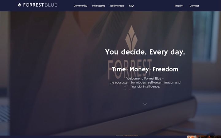 Screenshot of forrest-blue.com