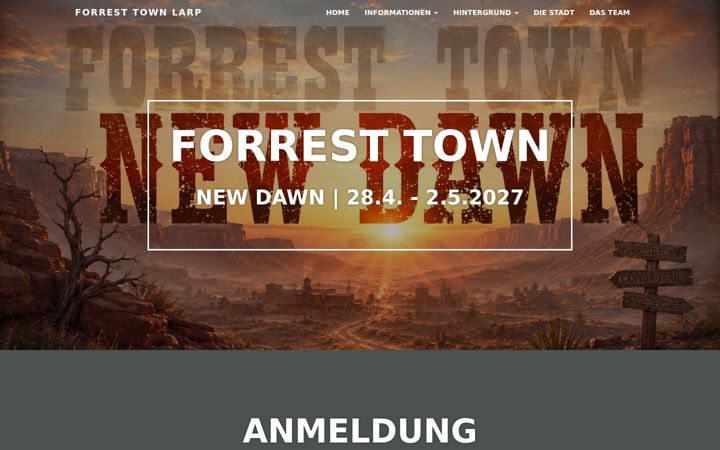 Screenshot of forrest-town.de