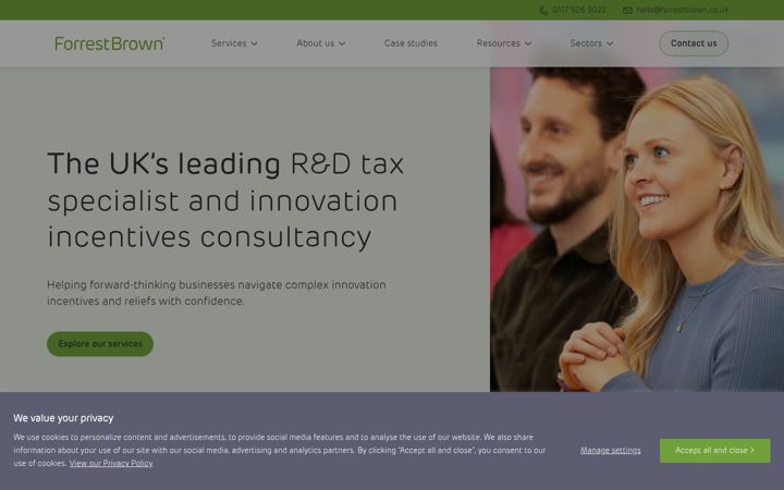 Screenshot of forrestbrown.co.uk