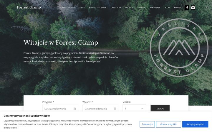 Screenshot of forrestglamp.pl