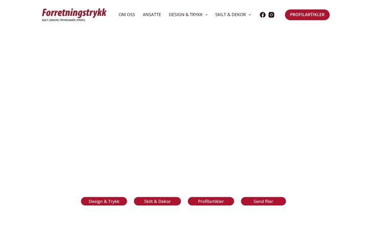 Screenshot of forretningstrykk.com