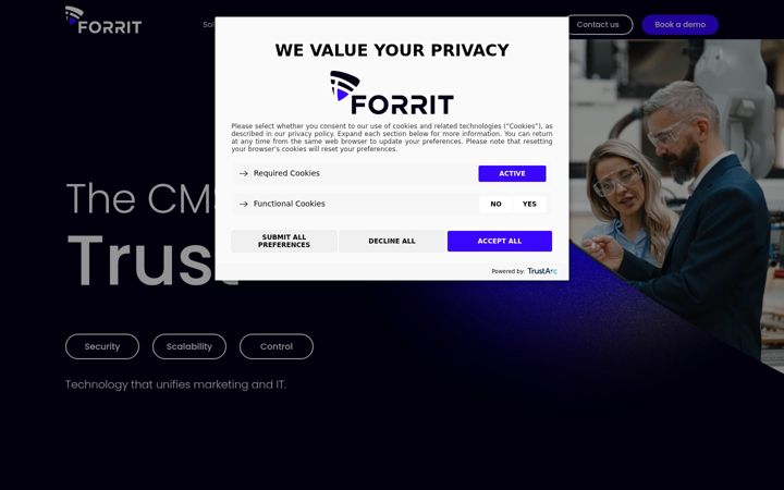 Screenshot of forrit.com