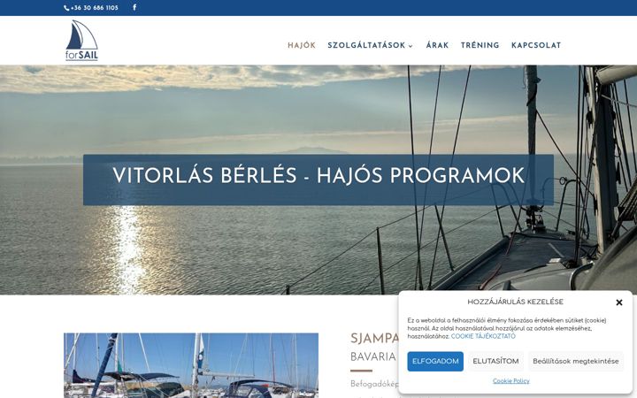 Screenshot of forsail.hu