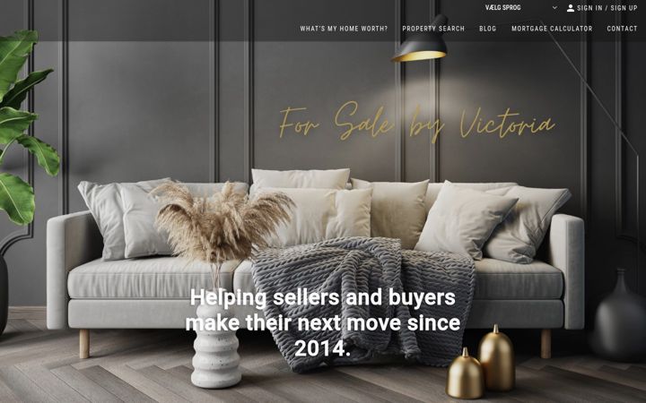 Screenshot of forsalebyvictoria.com