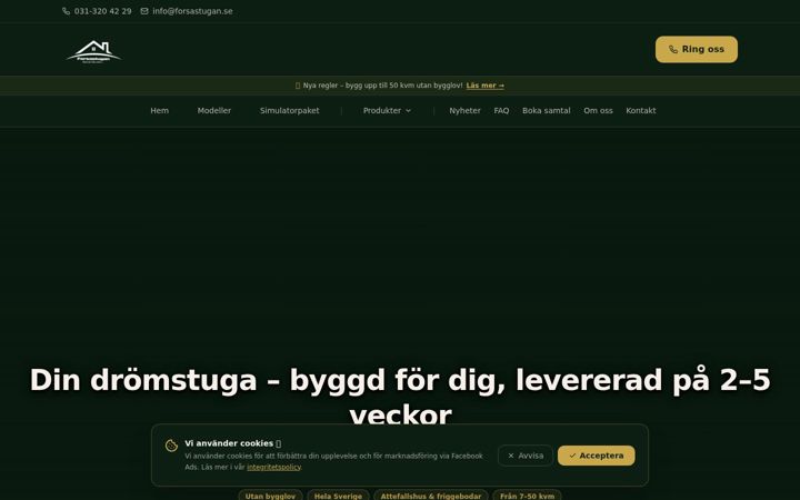 Screenshot of forsastugan.se