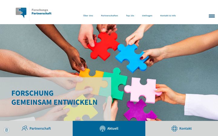 Screenshot of forschungspartnerschaft.de