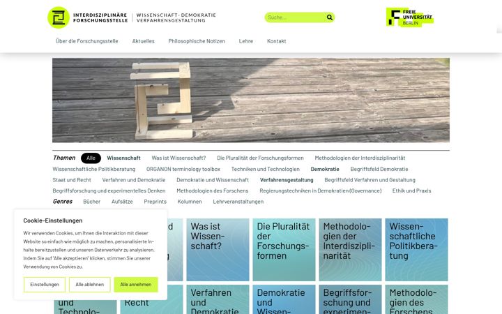 Posnetek zaslona forschungsstelle-verfahrensgestaltung.de