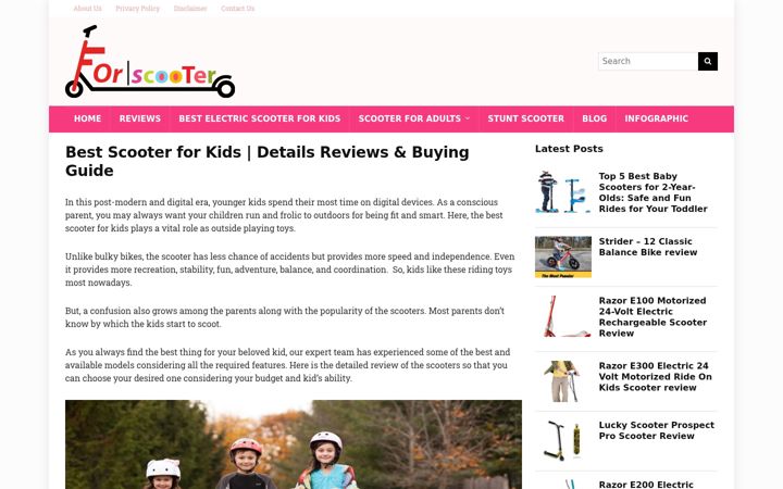 Screenshot of forscooter.com