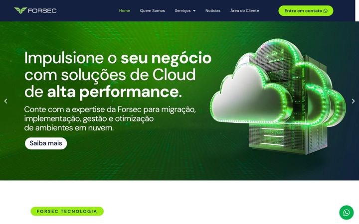 Екранна снимка на forsec.com.br